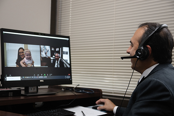 A study led by Ricardo Mosquera, MD, with McGovern Medical School at UTHealth found telemedicine appointments reduce risk of further illness. (Photo by Roger Castro/UTHealth)
